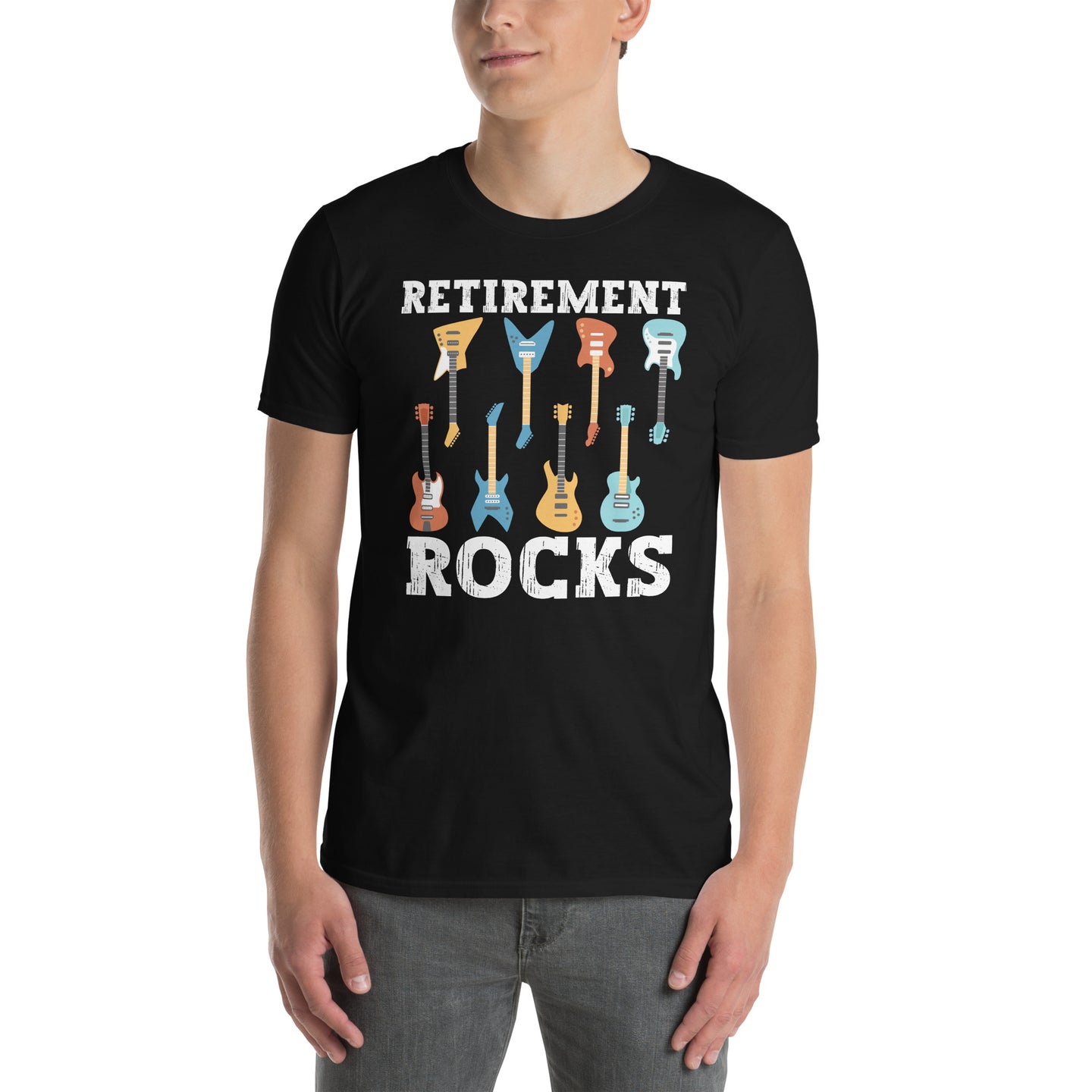 Retirement Rocks Guitar Player Shirt | Funny Musician Gift - Cuccico Design