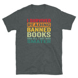 Banned Books T-Shirt: I Survived Reading - Unisex Graphic Tee - Cuccico Design