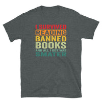 Banned Books T-Shirt: I Survived Reading - Unisex Graphic Tee - Cuccico Design