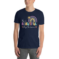 Retro 'Beautiful Day For Learning' Teacher T-Shirt - Cuccico Design