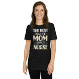 Nurse Mom T-Shirt - Best Mom Raises A Nurse Flower Tee - Cuccico Design