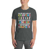 Back To School Teacher Box Of Crayons T-Shirt - Cuccico Design