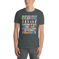 Back To School Teacher Box Of Crayons T-Shirt - Cuccico Design