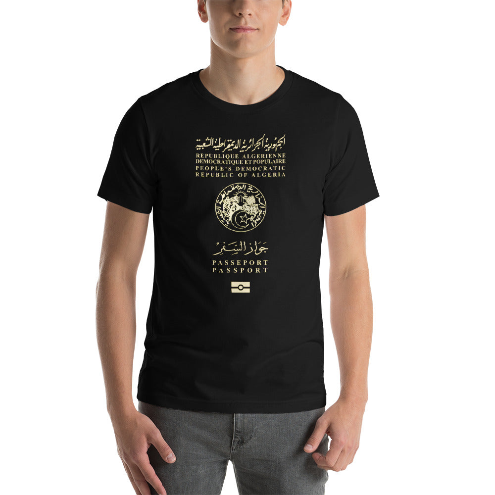 Algeria Passport T-Shirt | Algerian Pride Apparel - Cuccico Design
