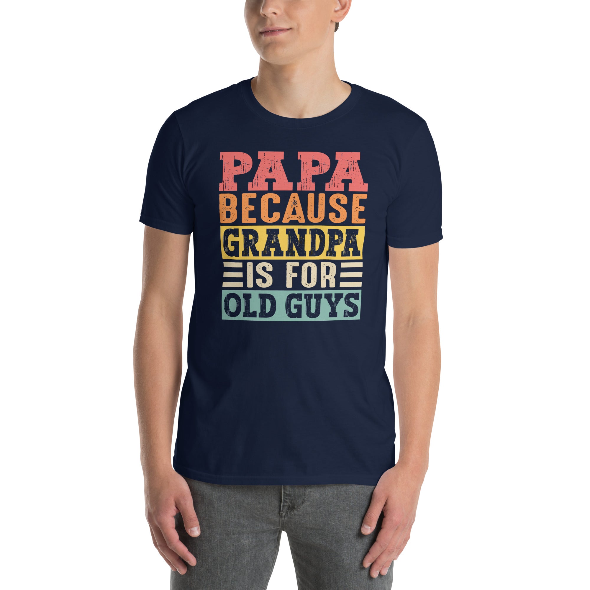 Funny Papa Gift Shirt - Because Grandpa is For Old Guys Dad Tee - Cuccico Design