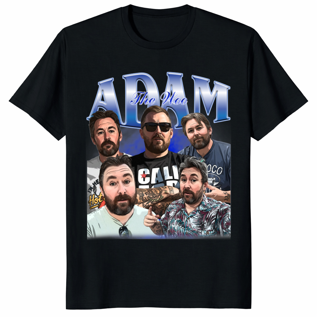 Adam The Woo Retro 90s Style Graphic Tee by Cuccico – Vintage Vlogger Merch Shirt