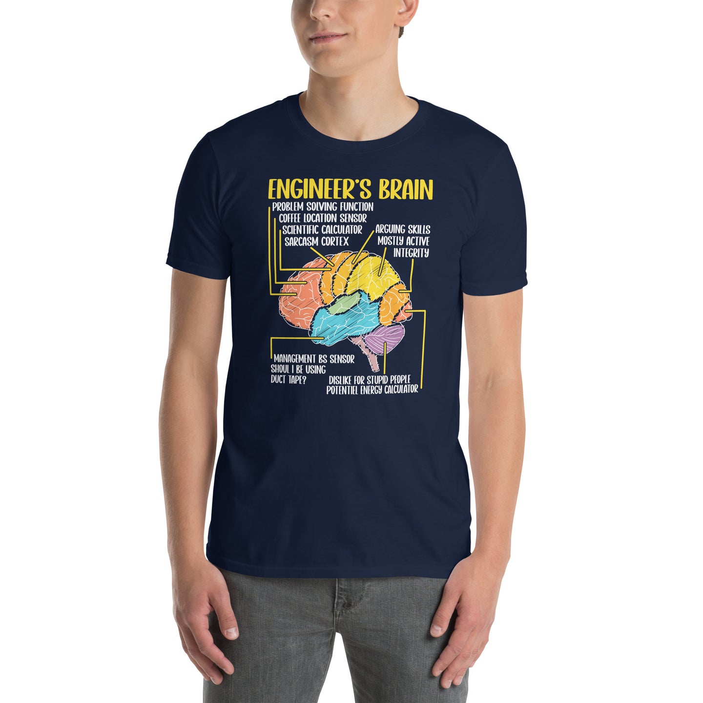 Funny Engineer T-Shirt | Engineering Brain Gift for Engineers - Cuccico Design