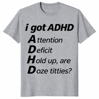 ADHD Meme Shirt in sport grey