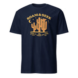 Navy Adventure Travel shirt featuring Home Is Where You Hang Your Hat by Cuccico