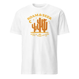 White Adventure Travel shirt featuring Home Is Where You Hang Your Hat by Cuccico