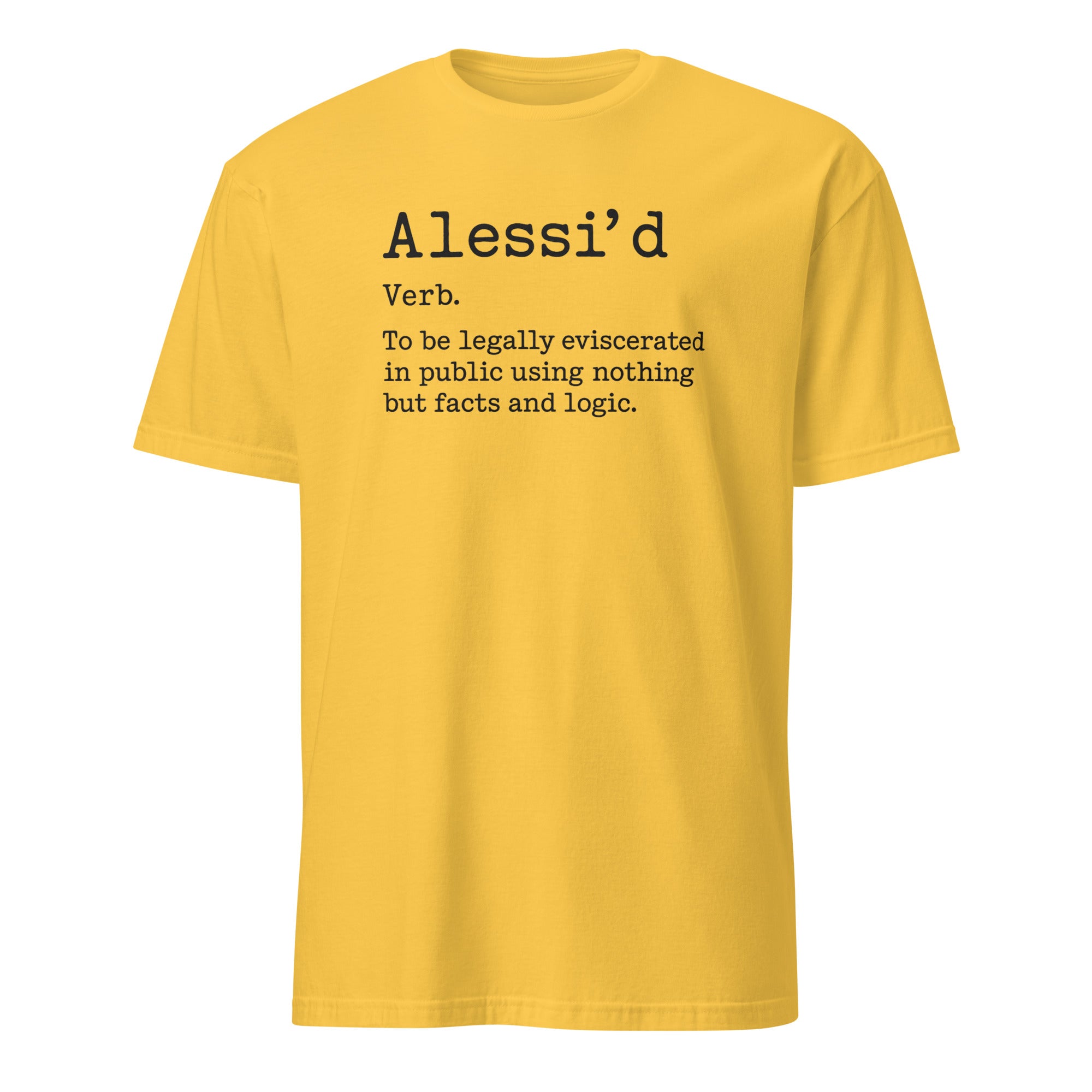 Alessi’d Defense Lawyer Shirt Free Karen Read T-Shirt in Daisy Yellow by Cuccico
