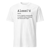 Alessi’d Defense Lawyer Shirt Free Karen Read T-Shirt in White by Cuccico
