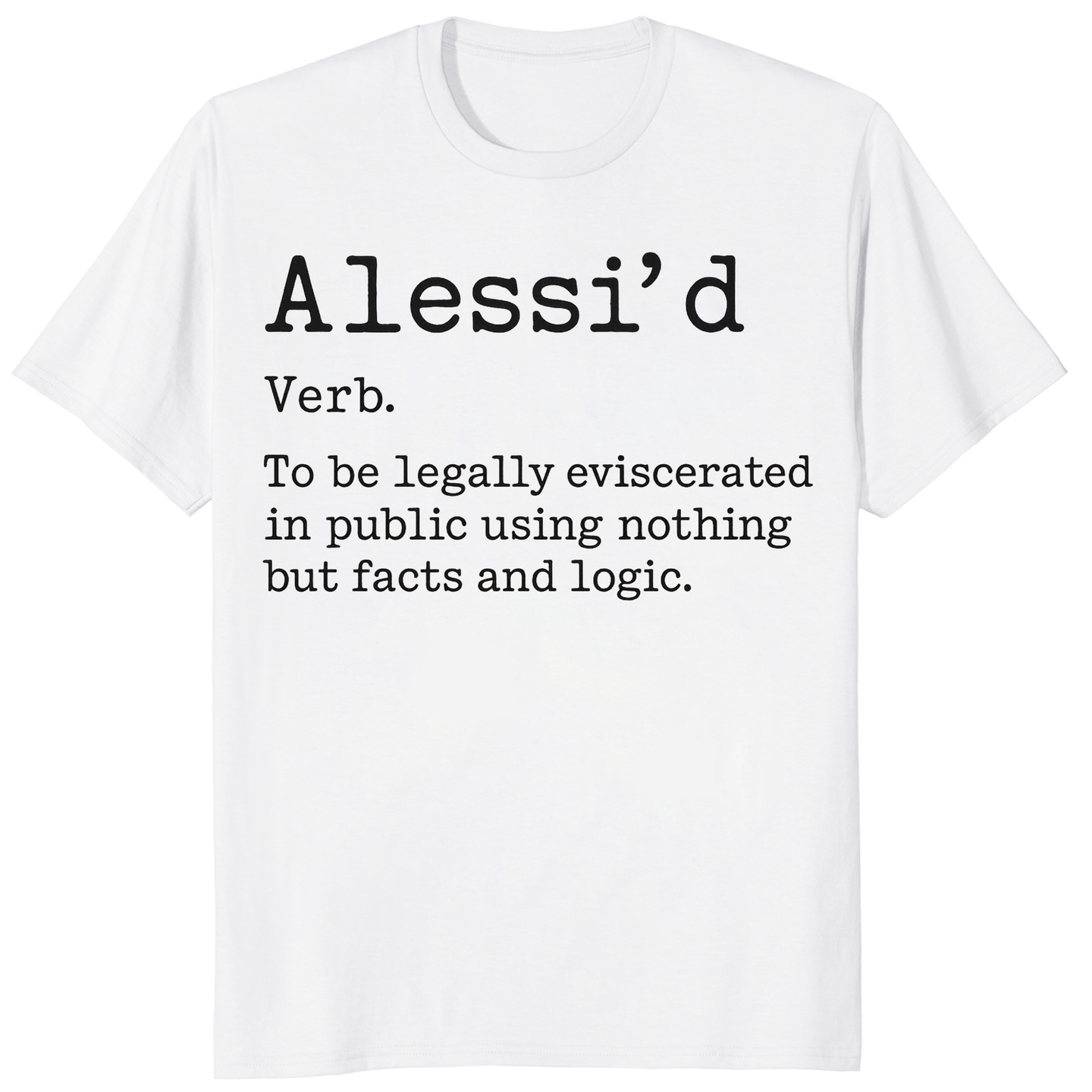 Alessi’d Defense Lawyer Shirt Free Karen Read T-Shirt in White by Cuccico