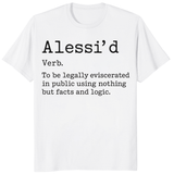 Alessi’d Defense Lawyer Shirt Free Karen Read T-Shirt in White by Cuccico