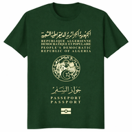 Algerian Republic Passport T-Shirt – Patriotic Algeria Passport Shirt | Proud National Gift | Cuccico