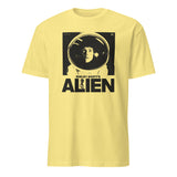 Alien 1979 Movie Shirt in cornsilk yellow sci-fi graphic tee by Cuccico