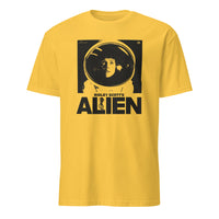 Alien 1979 Movie Shirt in daisy yellow sci-fi graphic tee by Cuccico