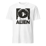 Alien Movie Shirt 1979 design on white sci-fi graphic tee by Cuccico