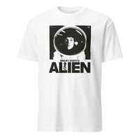 Alien Movie Shirt 1979 design on white sci-fi graphic tee by Cuccico