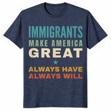 Always have always will shirt in Heather Navy