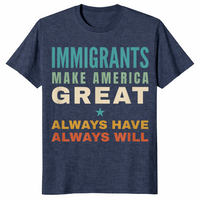 Always have always will shirt in Heather Navy