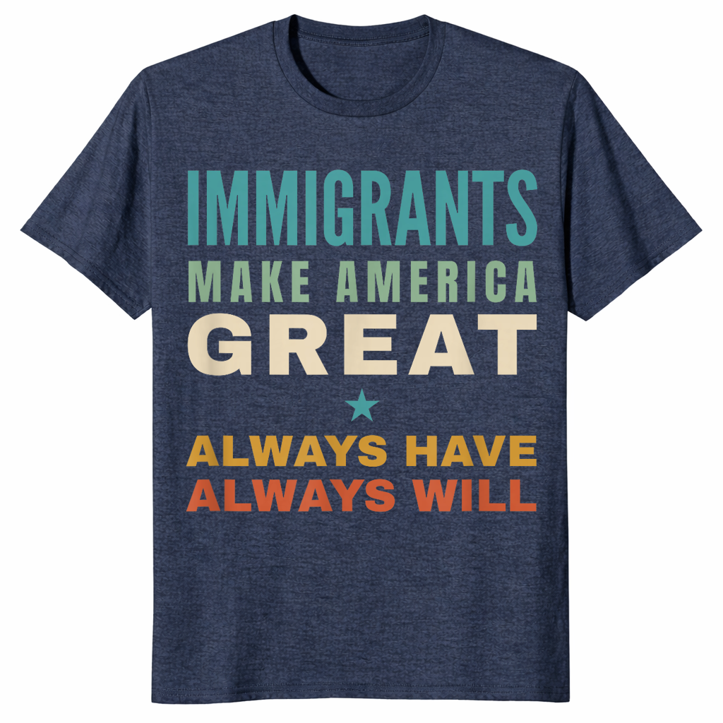 Always have always will shirt in Heather Navy
