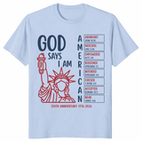 America 250 patriotic Christian gift shirt for believers celebrating 1776 to 2026