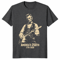 America 250th Anniversary Shirt in Dark Heather Grey - Patriotic Gift