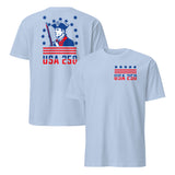 America 250th anniversary shirt in light blue
