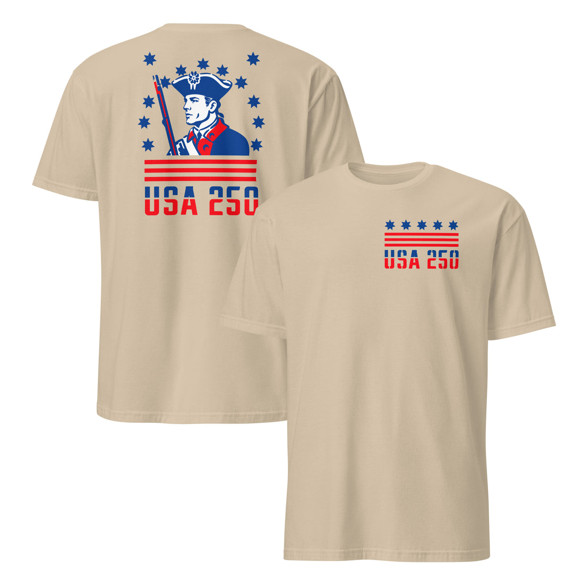America 250th anniversary shirt in sand