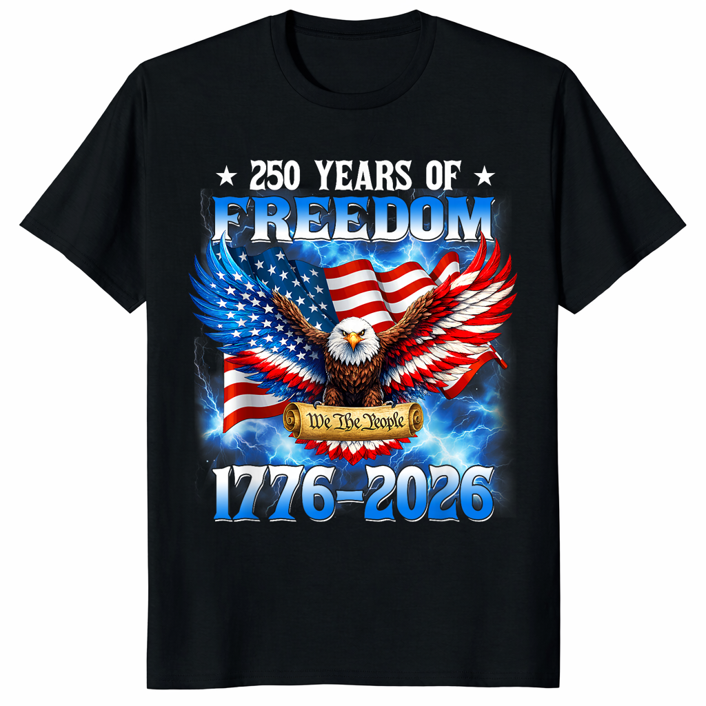 American 250th Anniversary Flag celebrating USA Semiquincentennial 2026 and 250 Years of Freedom