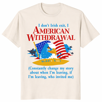 American Withdrawal gift shirt with sarcastic patriotic graphic for casual wear