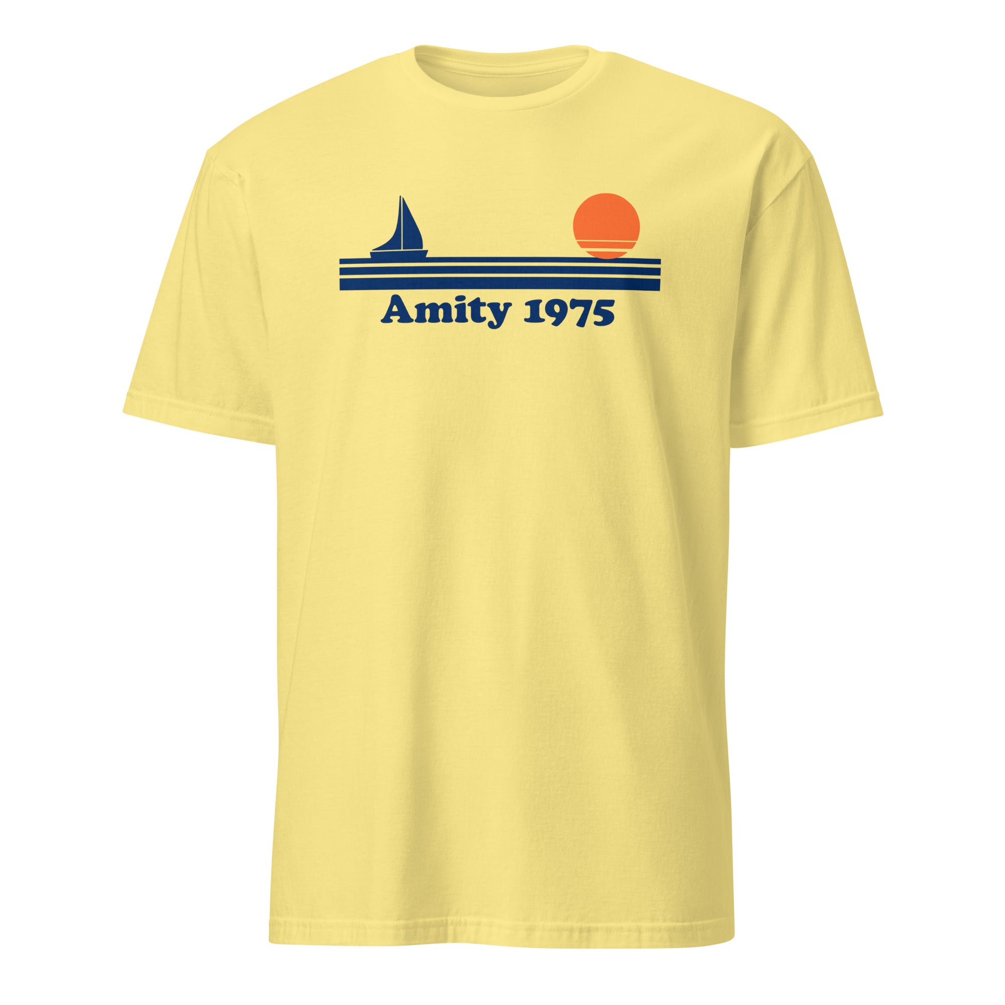 Cornsilk Amity 1975 movie parody t-shirt by Cuccico