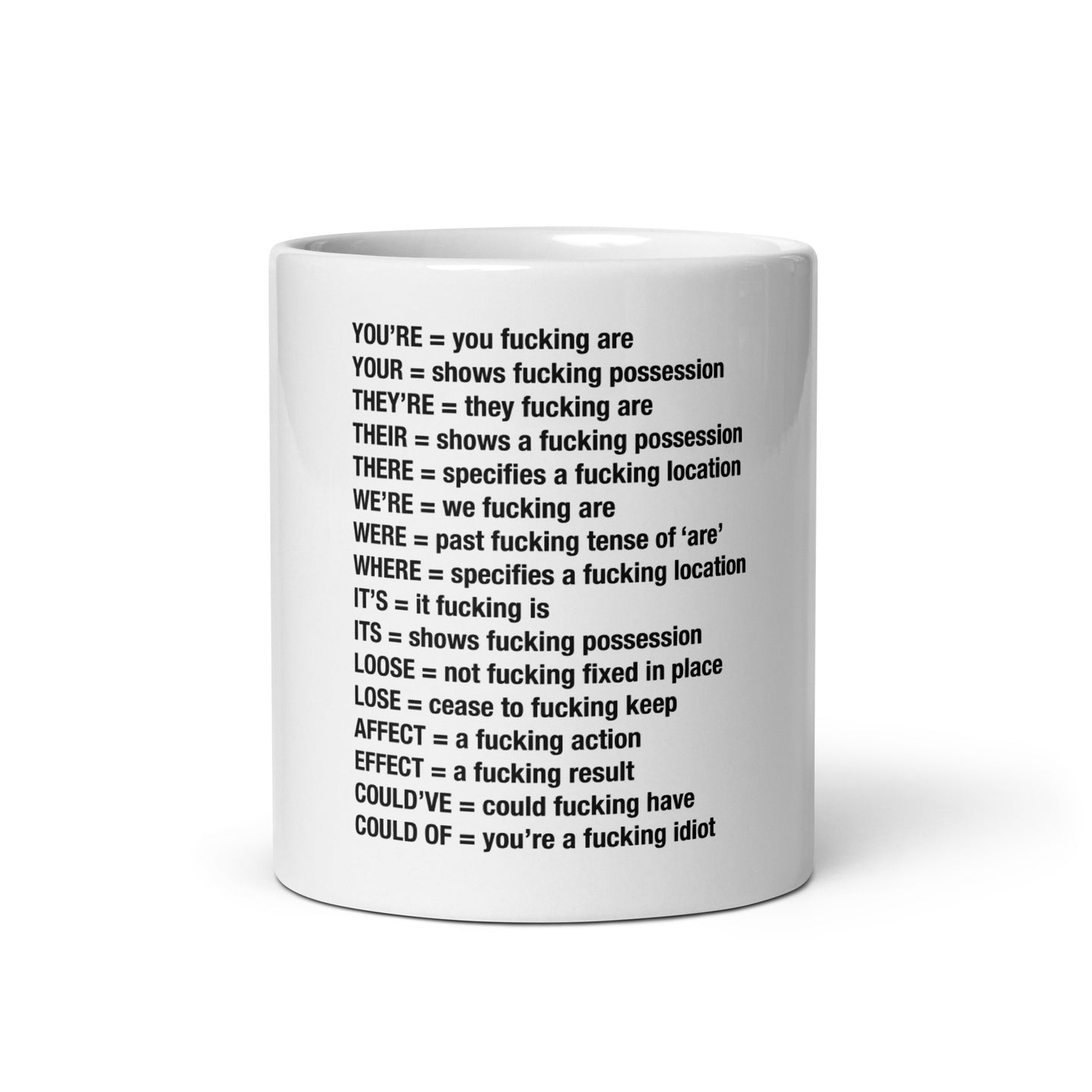 Angry Grammar Nerd Ceramic Mug trending design