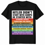 Anti fascism shirt in black