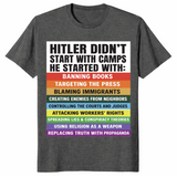 Anti fascism shirt dark heather