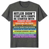 Anti fascism shirt dark heather