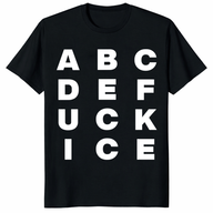 Anti ICE Graphic Protest Tee – A-Z F-ICE Shirt | Abolish ICE Political T-Shirt | Cuccico