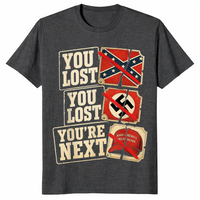 Anti-MAGA shirt dark heather grey