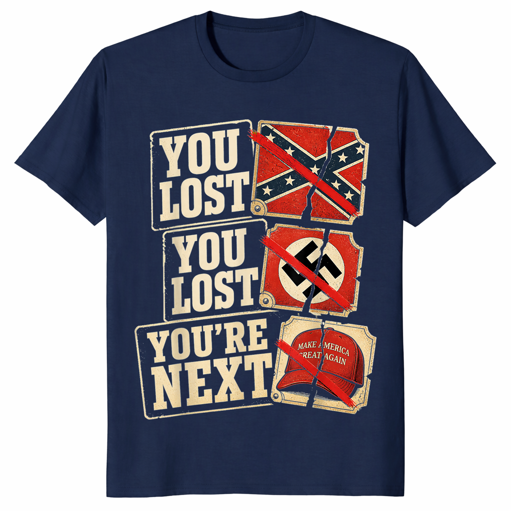 Anti-MAGA shirt in navy