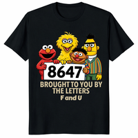 Anti Trump 8647 Sesame Street T Shirt with political parody graphic