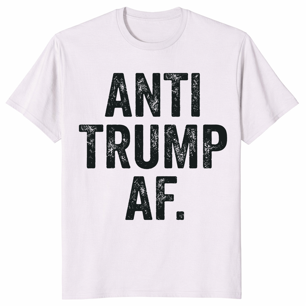 Anti Trump AF shirt in ice grey
