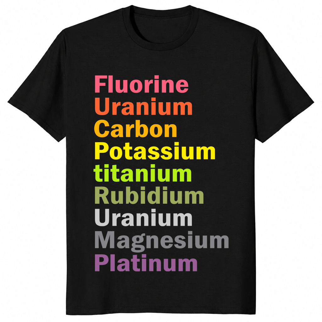 Anti-Trump chemistry shirt in black