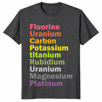 Anti-Trump chemistry shirt in dark heather grey