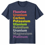 Anti-Trump chemistry shirt in heather navy
