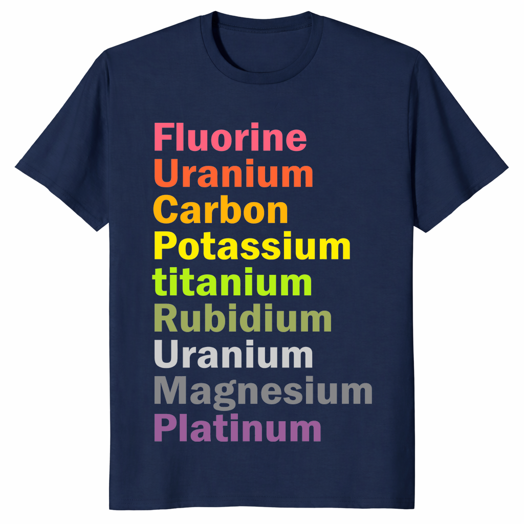 Anti-Trump chemistry shirt in navy