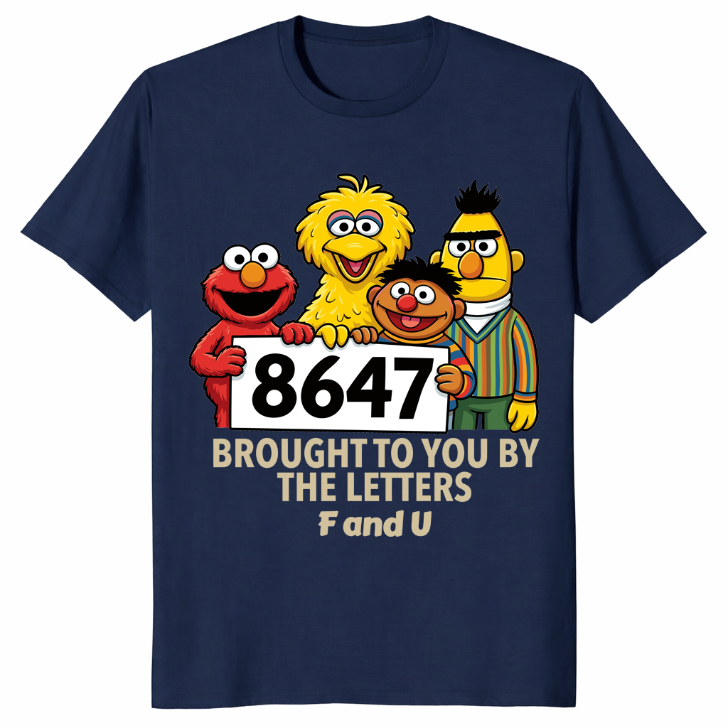 Anti Trump shirt featuring 8647 political parody design