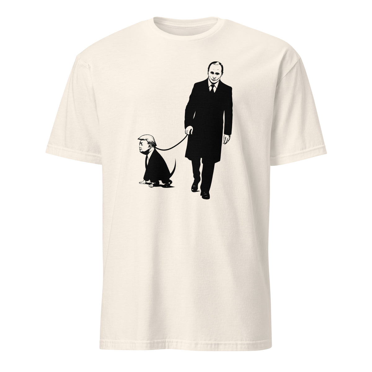 Natural color Anti MAGA Shirt featuring Trump Putin’s Dog design from Cuccico