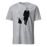 Sport grey Anti MAGA Shirt with Trump Putin’s Dog graphic by Cuccico