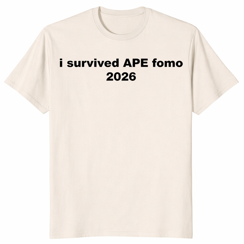 APE Fomo shirt in natural
